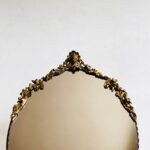 Baroque Oval Wall Mirror – Ornate Gold Frame, Hollywood Regency Style - Image 2