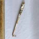 An exquisite antique hand-painted fan with cherubs, dating back to 19th Century fan made by Faucon of Paris France - Image 6