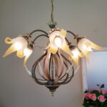 Italian Crystal Chandelier – Renzo del Ventisette, Hollywood Regency Glamour, 6-Light Gilded Brass Fixture - Image 2