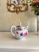 Porcelain Coffee and Tea Pot – Dresden Germany, Rococo Style, Gold Trim Details - Image 3