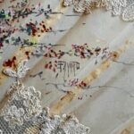 An exquisite antique hand-painted fan with cherubs, dating back to 19th Century fan made by Faucon of Paris France - Image 5