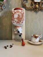PeDe en geen andere! Vintage wall coffee grinder Dutch PeDe orange motif ceramic grinder bar decor wall decor - Image 2