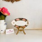 Provincial Flowers Alberta Rose milk sugar tray, England porcelain 1975 LTD - Image 5