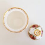 Old Country Roses Jam Jar – Royal Albert Lidded Pot, Sugar Bowl, English Bone China - Image 4