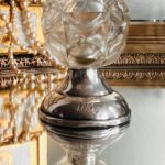 Silver Crystal Perfume Bottle – Vintage Mini Vanity Decor, Faceted Cut Glass - Image 5