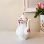 Queen Anne Summer Rose Coffeepot, Fine Bone China, Made in England, Gift Idea - Image 6