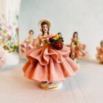 Original Dresden Lace Porcelain Lady Figurine Vintage Collectible Item