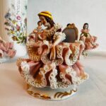 Dresden Lace Porcelain Lady Figurine – Handcrafted Rococo Style Collectible - Image 3