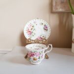 Royal Albert October Cosmos Teacup and Saucer: England Bone China - Image 3