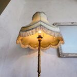 1970s Marble Floor Lamp – Freestanding Stand Lamp with Sculptural Base and Large Shade - Image 5