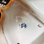 Vintage Dresden porcelain bedside table lamp, home decor Germany - Image 10