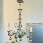 Stunning Chandelier, Capodimonte Porcelain Chandelier, Small Pink Roses, Home Lighting, 5 Arms Chandelier, Play Video! - Image 5
