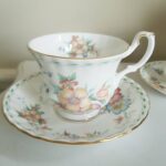 RARE!!! Vintage Royal Albert Constance Teacup and Saucer Sets Gift Set For 2 - Image 4