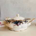 Hard to find, Royal Albert Moonlight Rose Tureen, Deck Bowl, 1st Quality - Image 2