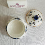 Royal Albert Moonlight Rose Lidded Bowl – 1987 Fine Bone China, Floral with Gold Trim - Image 2