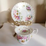 Royal Albert October Cosmos Teacup and Saucer: England Bone China - Image 6
