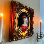 Framed Lady Portrait on Wood – Gilded Vintage Wall Art, Traditional Home Decor - Image 2