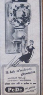 PeDe en geen andere! Vintage wall coffee grinder Dutch PeDe orange motif ceramic grinder bar decor wall decor - Image 10