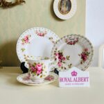 Royal Albert Rose Tea Set: June Flower of the Month, Made in England