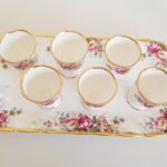 Queen Anne Bone China Egg Cups with Underplate – English Floral Breakfast Set - Image 7