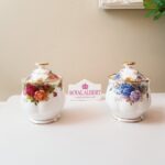 Royal Albert 'Moonlight Rose' Jam Pot with Lid, Hard to find, ! - Image 7