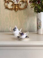 Rare! Rare! Rare! Royal Albert Moonlight Rose Mini Set. Dollhouse porcelain set. Made in England. - Image 3