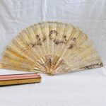 An exquisite antique hand-painted fan with cherubs, dating back to 19th Century fan made by Faucon of Paris France - Image 10
