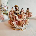 Dresden Lace Porcelain Lady Figurine – Handcrafted Rococo Style Collectible