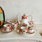 Original Royal Albert "Lady Carlyle", Coffee Set for 8, Made in England, 1st quality