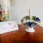 Royal Albert Moonlight Rose Porcelain Basket Of Flowers Made in England Rare Find - Image 3
