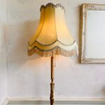 1970s Marble Floor Lamp – Freestanding Stand Lamp with Sculptural Base and Large Shade - Image 2