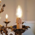 Marble and Brass Chandelier – Romantic 6-Arm Lighting, French Revival Style - Image 8