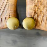 Italian Mid Century Dining Chairs – Set of 4, 1960s Sculptural Wood Frame, Modernist Silhouette - Image 8