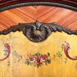 Exquisite Vintage Hand-painted Cabinet French Louis XV-style - Image 6