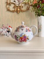 Porcelain Coffee and Tea Pot – Dresden Germany, Rococo Style, Gold Trim Details