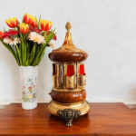 Italian Marble Musical Trinket Box – Mid-Century Lador, Rotating Lipstick Holder - Image 3