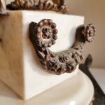 Old cherubs lamp, marble/granite and bronze, column lamp, home lighting - Image 6