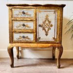 Vintage Cabinet - Gilded Wood Italian Cabinet - Hollywood Regency - Florentine Furniture - Image 2