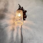 French Cherub Wall Sconce – Putti Light Fixture with Crystal Shade, Baroque Angel Decor - Image 7