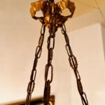 19th Century French Bronze Chandelier – 3 Cherub Light Holders, Ornate Rococo Style - Image 7