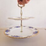 Royal Albert Moonlight Rose Cake Stand: Vintage English Bone China Dessert Server - Image 7