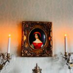 Framed Lady Portrait on Wood – Gilded Vintage Wall Art, Traditional Home Decor - Image 8