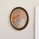 Italian Big Oval Picture, Lovely Art Print on Messing, Romantic Scene, Landscape, Italy Art Print, Wall Picture, Interior Design - Image 2