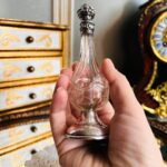 Silver Crystal Perfume Bottle – Vintage Mini Vanity Decor, Faceted Cut Glass - Image 9