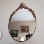 Baroque Oval Wall Mirror – Ornate Gold Frame, Hollywood Regency Style - Image 5