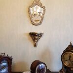 Baroque Style Hollywood Wall Mirror – Gold Oval Frame, Vintage Glam Décor