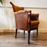 Pair of Louis XVI Bergère Chairs – Wood Frame with Cane Seats, French Accent Chairs - Image 5