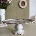 Porcelain Pedestal Dish – Royal Albert Petit Point Comport, English China - Image 2