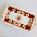 Royal Albert Lady Hamilton Plate – Bone China, English Porcelain, Decorative Floral Dish