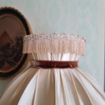 Italian Onyx Table Lamp: 70s Hollywood Regency Fringe Shade - Image 4